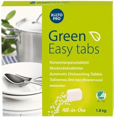 Ökoloogilised nõudepesumasina tabletid Kiilto Green Easy Tabs, 100 tk x 18 g цена и информация | Средства для мытья посуды | kaup24.ee