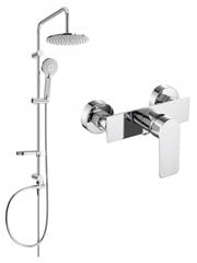 Dušisüsteem koos segistiga Mexen Carl Alfa, Chrome hind ja info | Komplektid ja dušipaneelid | kaup24.ee