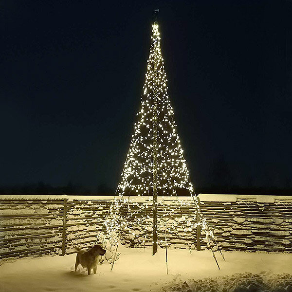 Lipumasti LED jõuluvalgustid, 6 m цена и информация | Jõulutuled | kaup24.ee