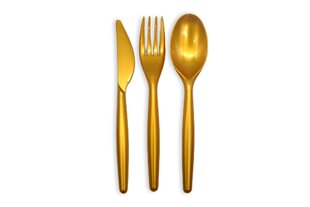 Kahvlid MoodFood 18,5 cm, kuldsed, 20 tk hind ja info | Söögiriistad | kaup24.ee