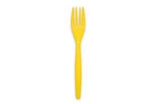 Kahvlid MoodFood 18,5 cm, kollased, 20 tk hind ja info | Söögiriistad | kaup24.ee