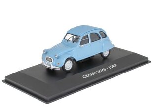 Модель автомобиля Citroën 2CV6 – 1982 Light Blue Hachette Classic Cars 1:43 ADD117 цена и информация | Коллекционные модели автомобилей | kaup24.ee