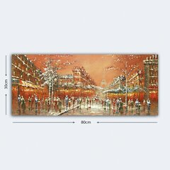 Reproduktsioon lõuendil Pariis, 30x80 cm цена и информация | Картины, живопись | kaup24.ee