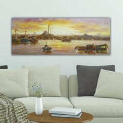 Репродукция на холсте Корабль, 30x80 см цена и информация | Картины, живопись | kaup24.ee