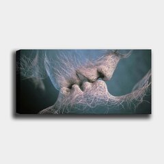 Репродукция на холсте Поцелуй, 30x80 см цена и информация | Картины, живопись | kaup24.ee