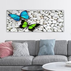 Репродукция на холсте Бабочки, 30x80 см цена и информация | Репродукции, картины | kaup24.ee