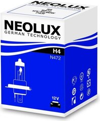 Лампочка Neolux H4, 55W цена и информация | Автомобильная ксеноновая лампа D2R 6000К (Китай) | kaup24.ee