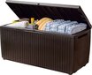 Hoiukast Springwood Storage Box 305 l, pruun цена и информация | Hoiukastid ja -korvid | kaup24.ee