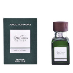 Tualettvesi Adolfo Dominguez Agua Fresca Vetiver EDT meestele, 60 ml hind ja info | Meeste parfüümid | kaup24.ee