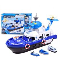 Полицейская лодка с машинками цена и информация | Игрушки для мальчиков | kaup24.ee