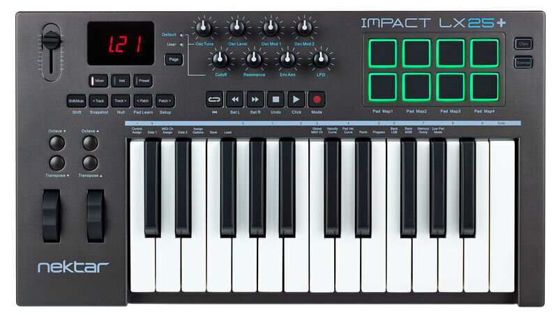 Midi klaviatuur Nektar Impact LX25+ hind ja info | Muusikariistade tarvikud | kaup24.ee