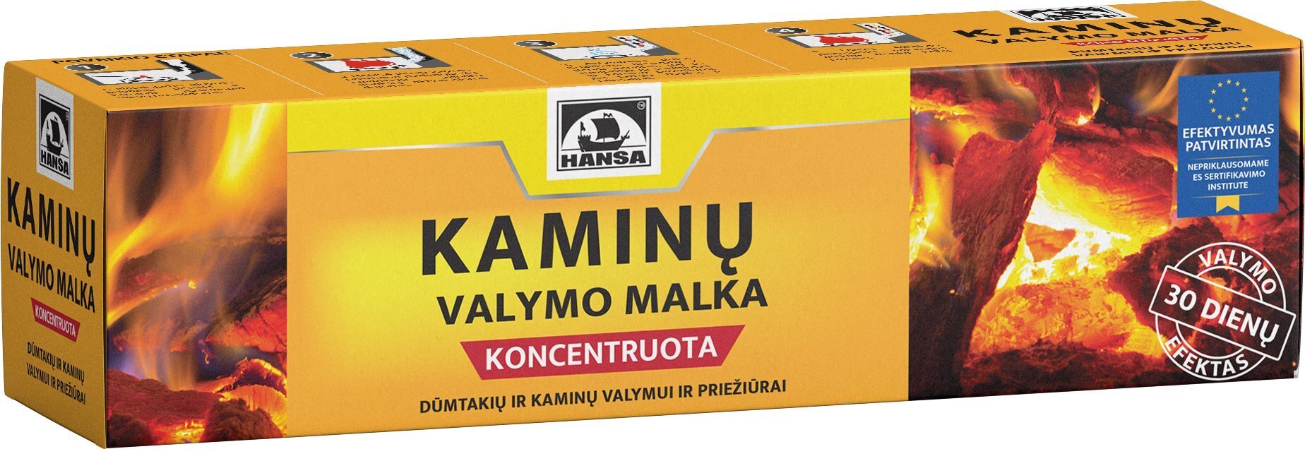 HANSA Korstna puhastuse küttepuud 1,1 kg цена и информация | Tarvikud kaminatele ja ahjudele | kaup24.ee