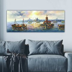 Репродукция на холсте Корабли, 30x80 см цена и информация | Картины, живопись | kaup24.ee