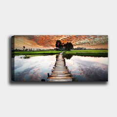 Репродукция на холсте Пейзаж, 30x80 см цена и информация | Репродукции, картины | kaup24.ee