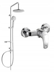 Dušisüsteem koos segistiga Mexen Carl Fabia, Chrome hind ja info | Komplektid ja dušipaneelid | kaup24.ee