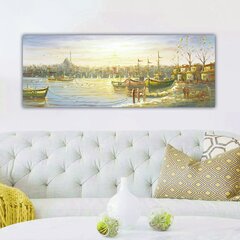 Reproduktsioon lõuendil Laevad, 30x80 cm цена и информация | Картины, живопись | kaup24.ee