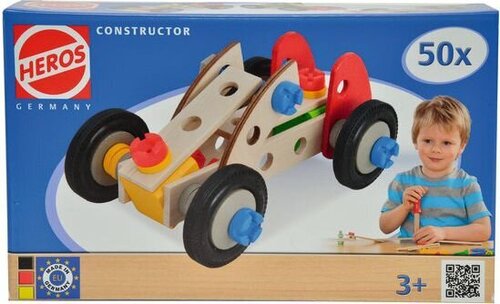 Puidust konstruktor-masin Heros hind ja info | Kokkupandavad mänguasjad | kaup24.ee