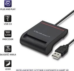 Qoltec 50642 kaardilugeja hind ja info | USB jagajad, adapterid | kaup24.ee