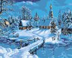 Maalid numbrite järgi "Winter day" 40x50 G цена и информация | Maalid numbri järgi | kaup24.ee