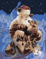 Maalid numbrite järgi "Christmas in the woods" 40x50 G hind ja info | Maalid numbri järgi | kaup24.ee