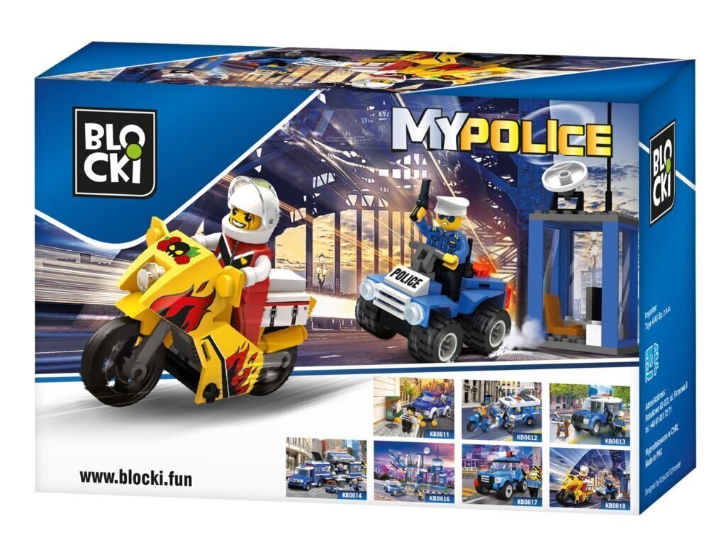 Konstruktor Blocki MyPolice Vytis mootorratas KB0618, 79 tk цена и информация | Klotsid ja konstruktorid | kaup24.ee