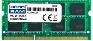GoodRam W-LO16S08G цена и информация | Оперативная память (RAM) | kaup24.ee