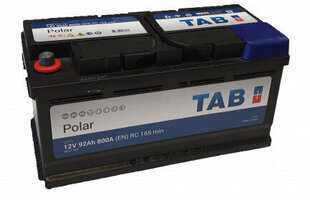 Aku TAB Polar 92 Ah (+ -) hind ja info | TAB Autokaubad | kaup24.ee