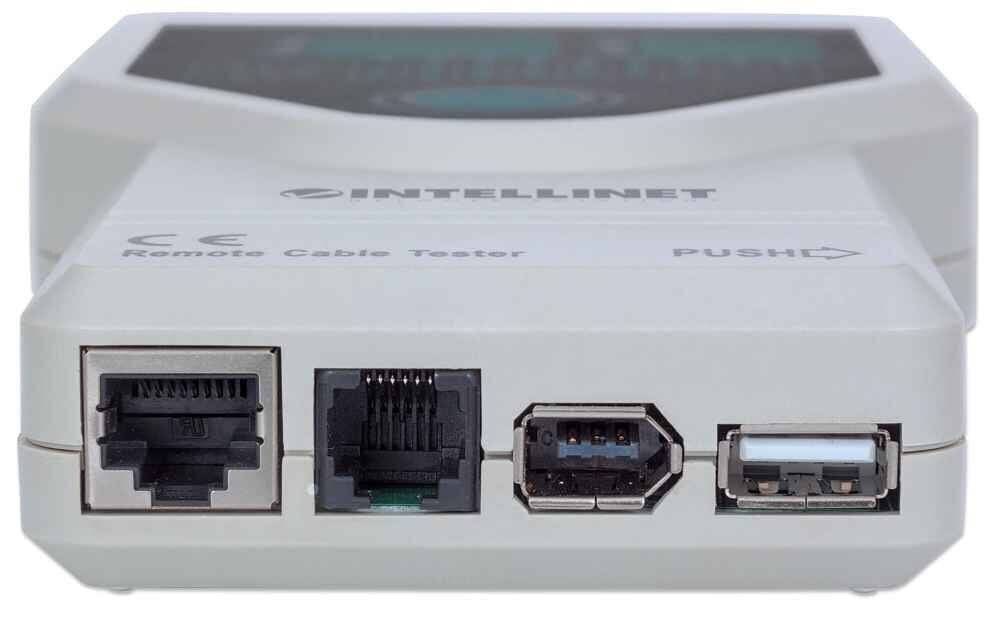 Kaablisüsteemi tester Intellinet 5-w-1 RJ11 / RJ45 / FireWire 1394 / USB / BNC цена и информация | Lülitid ja pistikupesad | kaup24.ee