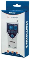 Тестер кабельной системы Intellinet 5-w-1 RJ11 / RJ45 / FireWire 1394 / USB / BNC цена и информация | Выключатели, розетки | kaup24.ee