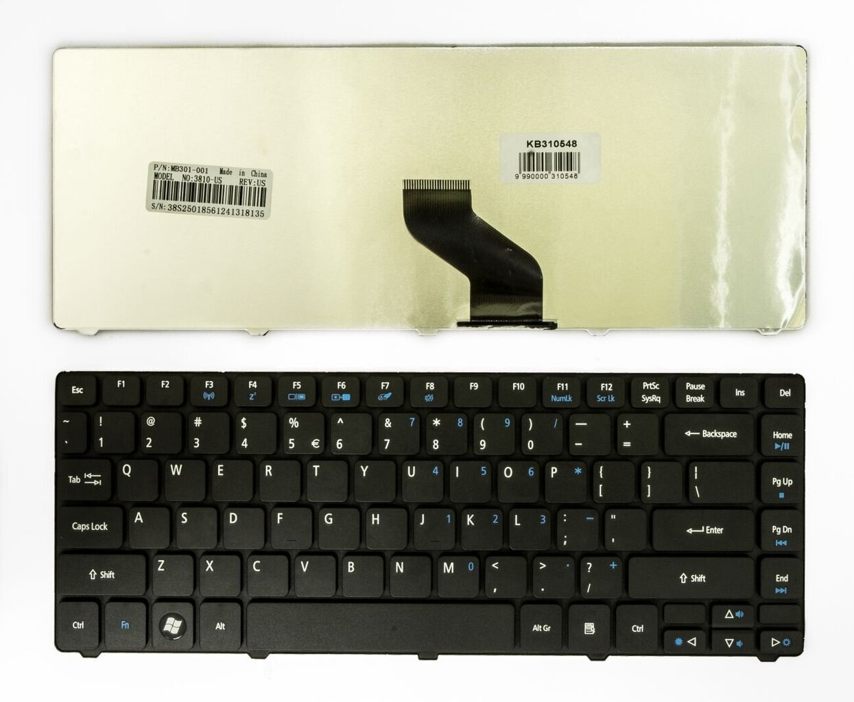 Klaviatuur ACER Aspire 3810 hind ja info | Komponentide tarvikud | kaup24.ee