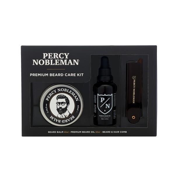 Habemehoolduskomplekt Percy Nobleman Premium Beard Care Kit, 3 toodet цена и информация | Raseerimisvahendid | kaup24.ee