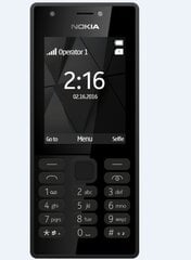 Nokia 216 DS, (LT,LV,EE), Must kaina ir informacija | Telefonid | kaup24.ee