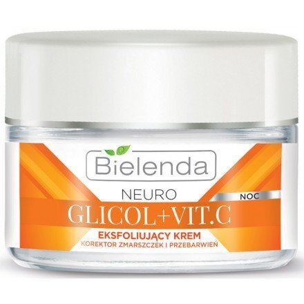 Bielenda Neuro Glikol + Vitamin C kortsudevastane nahatooni ühtlustav öökreem 50 ml цена и информация | Näokreemid | kaup24.ee