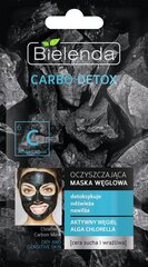 Aktiivsöega puhastav näomask tundlikule nahale Bielenda Carbo Detox 8 ml hind ja info | Näomaskid, silmamaskid | kaup24.ee