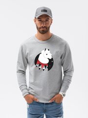 Свитер мужской Lama B1153-45435, серый цена и информация | свитер e193 - черный | kaup24.ee