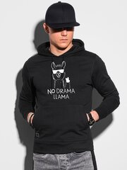 Джемпер для мужчин No drama Llama, черный цена и информация | Мужские толстовки | kaup24.ee
