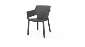 Садовый стул Eva, серый цена и информация | Садовые стулья, кресла, пуфы | kaup24.ee