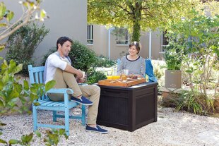 Ящик Cube Rattan Storage Box для хранения вещей, 208 л, серый цена и информация | Ящики для вещей | kaup24.ee