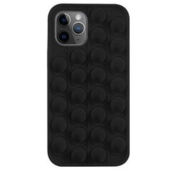 Mocco Bubble Antistress Case for Apple iPhone 12 / 12 Pro Black hind ja info | Telefoni kaaned, ümbrised | kaup24.ee