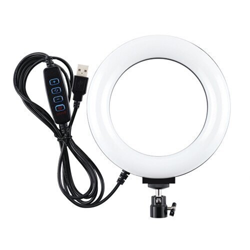LED rõngaslamp, 16cm, USB hind ja info | Fotovalgustuse seadmed | kaup24.ee