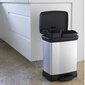 Prügi sorteerimiskast Duo Deco Bin, metalliseeritud, 10 + 18 L, hõbedane hind ja info | Prügikastid | kaup24.ee