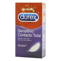 Презервативы Durex Sensitivo Contacto Total (12 шт.) цена и информация | Презервативы | kaup24.ee