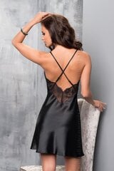 Ночное платье Irall 64760, черное цена и информация | Сексуальное женское белье | kaup24.ee
