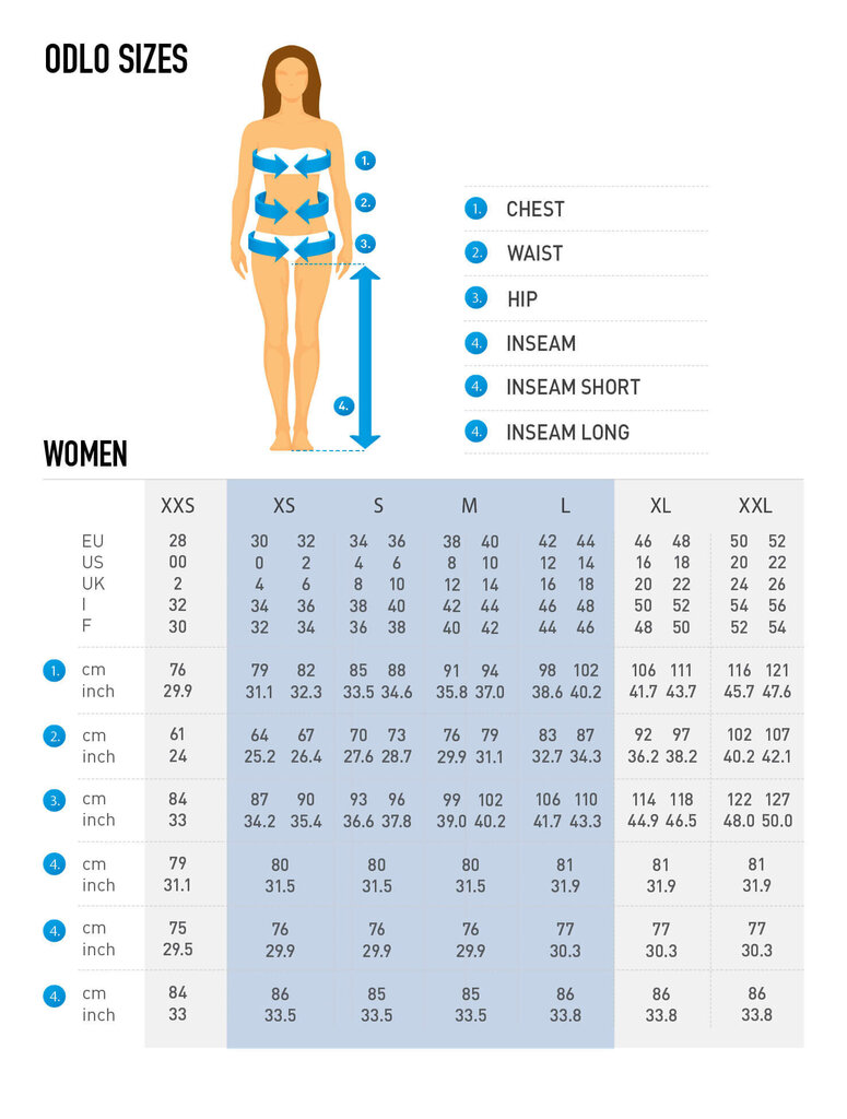 Odlo naiste sooja pesu püksid Performance Evolution Warm hind ja info | Naiste termopesu | kaup24.ee