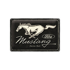 Металлическая пластина Ford Mustang - Horse logo, черная, 20 х 30 см цена и информация | Детали интерьера | kaup24.ee