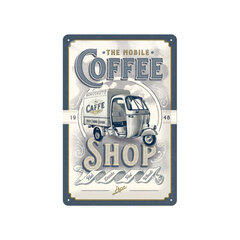 Metallplaat 20 x 30 cm, Ape The Mobile Coffee Shop цена и информация | Детали интерьера | kaup24.ee