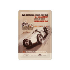 Metallplaat 20 x 30 cm, AvD-Oldtimer-Grand-Prix ´84 hind ja info | Sisustuselemendid | kaup24.ee