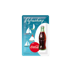 Metallplaat 20 x 30 cm, Coca-Cola Refreshing hind ja info | Sisustuselemendid | kaup24.ee