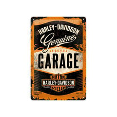 Metallplaat 20 x 30 cm, Harley-Davidson Garage hind ja info | Sisustuselemendid | kaup24.ee