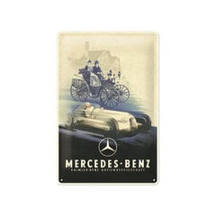 Металлическая пластина Mercedes-Benz - Silver Arrow Historic, 20 х 30 см цена и информация | Детали интерьера | kaup24.ee